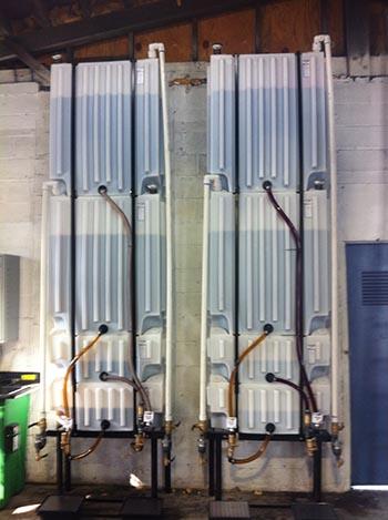 Tote a lube commercial wall stackers side by side